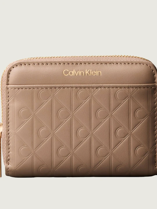Zdjęcie produktu Calvin Klein Skórzany portfel beżowy
