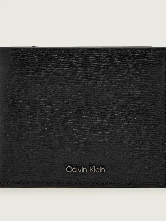 Zdjęcie produktu Calvin Klein Skórzany portfel + etui na karty czarny