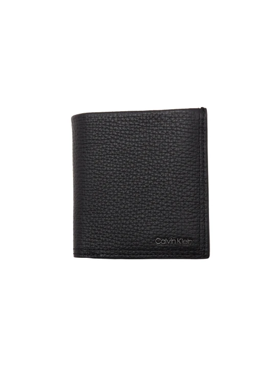 Zdjęcie produktu Calvin Klein Skórzany portfel MINIMALISM TRIFOLD 6CC W/COIN czarny
