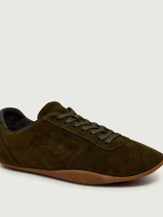 Zdjęcie produktu Calvin Klein Sneakersy Ballet | zamsz oliwkowy