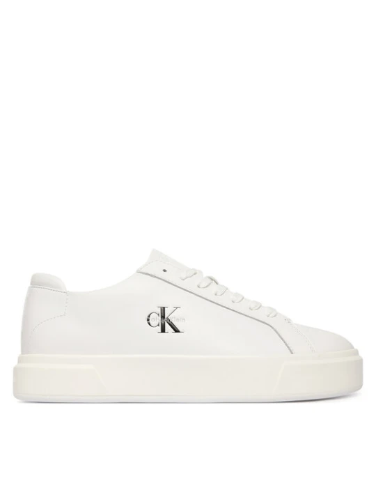Zdjęcie produktu Calvin Klein Sneakersy Basket Cupsole Laceup Lth Ml YM0YM01460 Biały