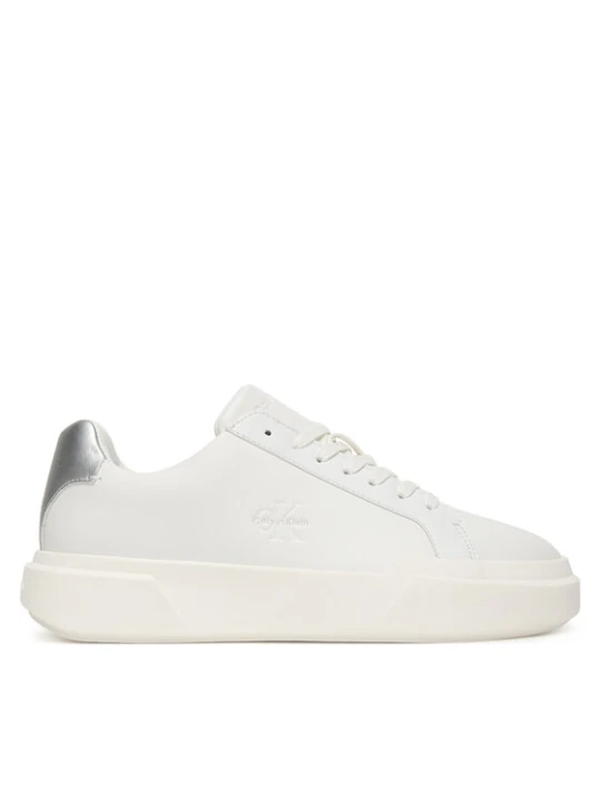 Zdjęcie produktu Calvin Klein Sneakersy Chunky Cupsole Lace Up Lth Met YW0YW01948 Biały