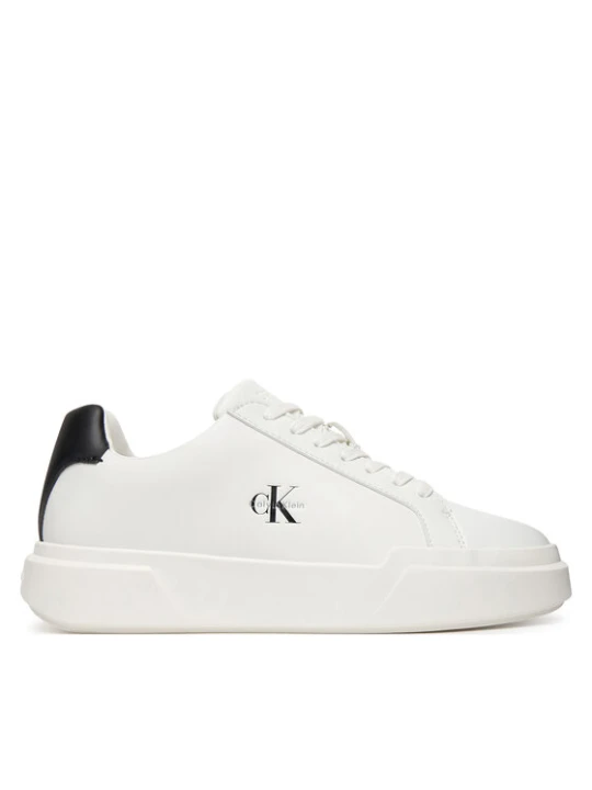 Zdjęcie produktu Calvin Klein Sneakersy Chunky Cupsole Laceup Lth Ml YW0YW01947 Biały
