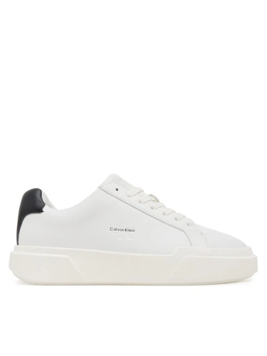 Zdjęcie produktu Calvin Klein Sneakersy Chunky Cupsole Laceup Lth Wn YW0YW01947 Biały