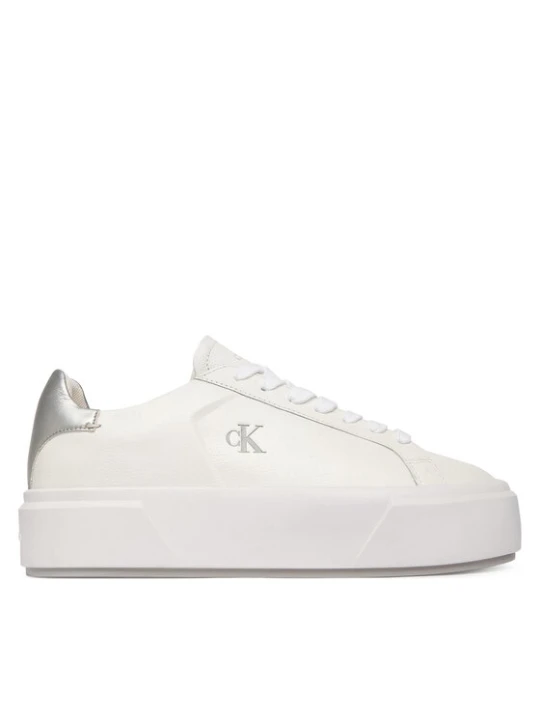Zdjęcie produktu Calvin Klein Sneakersy Flatform Lace Up Lth Met YW0YW01929 Biały