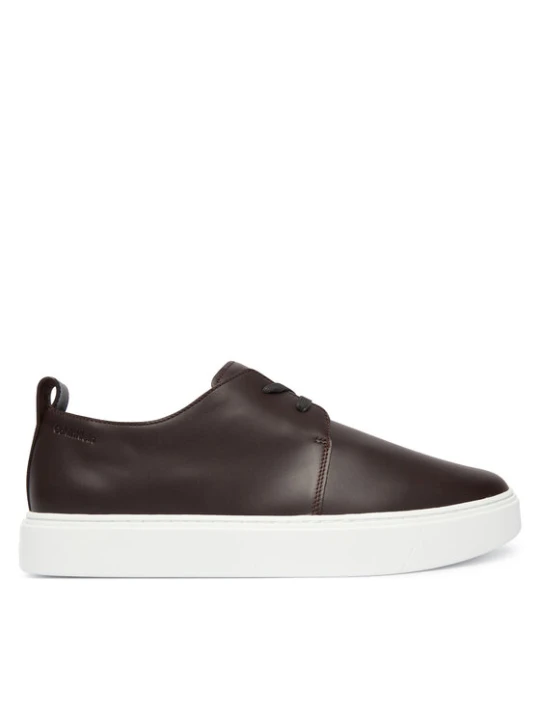 Zdjęcie produktu Calvin Klein Sneakersy Hybrid Clean Cup Derby Lth HM0HM02011 Bordowy