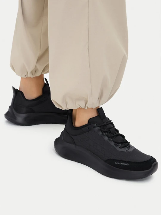 Zdjęcie produktu Calvin Klein Sneakersy Light Eva Runn Laceup Aop HW0HW03292 Czarny