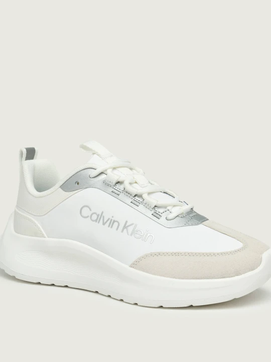 Zdjęcie produktu Calvin Klein Sneakersy LIGHT EVA RUNNER | zamsz biały