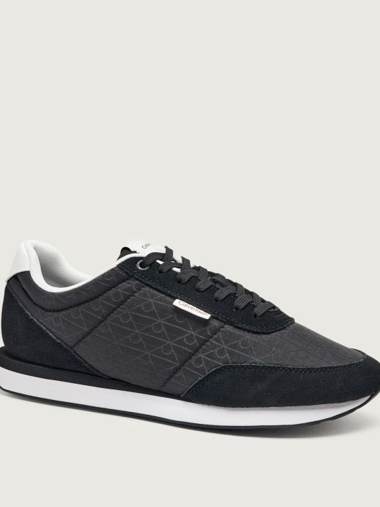 Zdjęcie produktu Calvin Klein Sneakersy Retro Runner | zamsz czarny