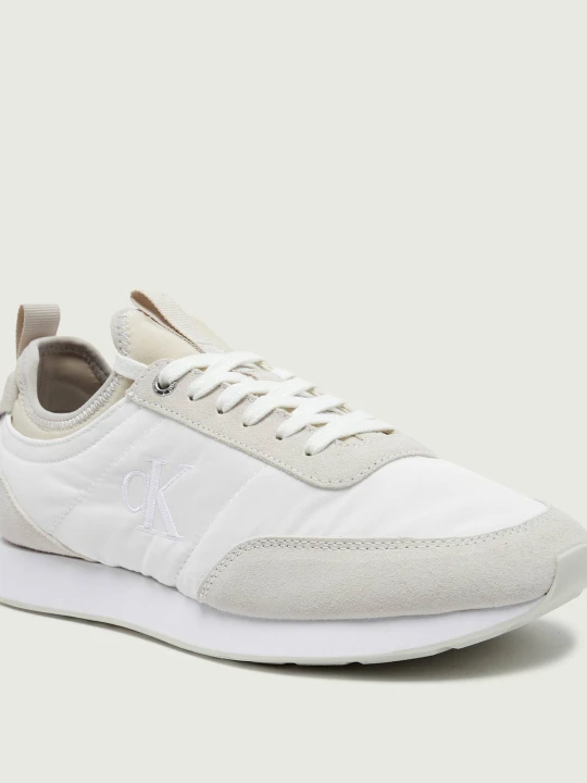 Zdjęcie produktu Calvin Klein Sneakersy RETRO RUNNER | zamsz biały