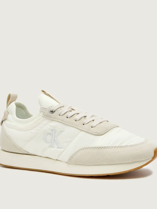 Zdjęcie produktu Calvin Klein Sneakersy RETRO RUNNER | zamsz ecru