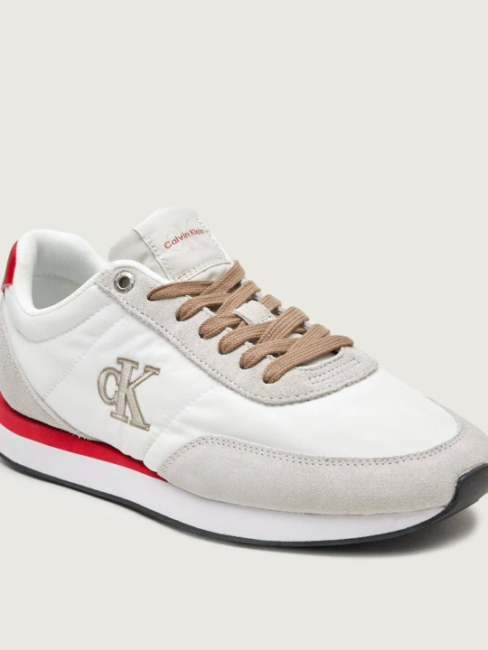 Zdjęcie produktu Calvin Klein Sneakersy RETRO | zamsz biały