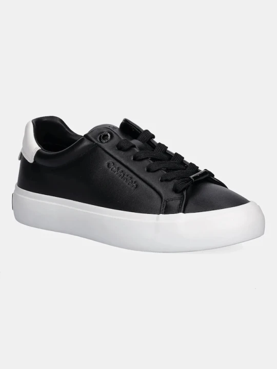 Zdjęcie produktu Calvin Klein sneakersy skórzane LACE-UP SNEAKER LTH CK czarny