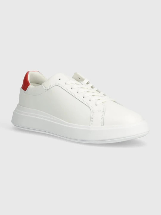 Zdjęcie produktu Calvin Klein sneakersy skórzane LOW TOP LACE UP LTH biały