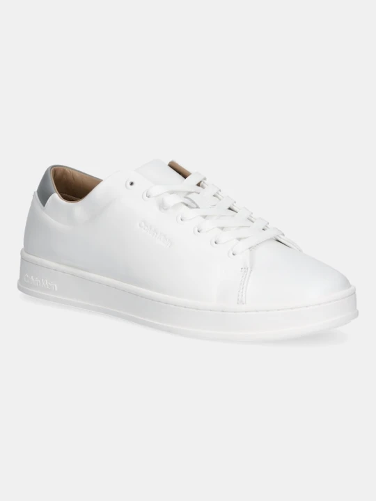 Zdjęcie produktu Calvin Klein sneakersy skórzane PURE LOW LACEUP CUPSOLE HF LTH biały