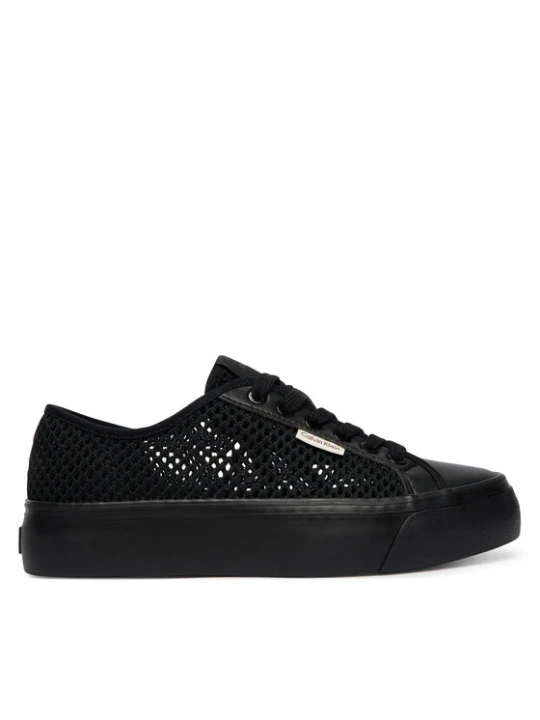 Zdjęcie produktu Calvin Klein Sneakersy Vulc Flatf Lace Up Lin Mesh HW0HW02971 Czarny