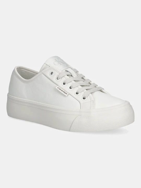 Zdjęcie produktu Calvin Klein sneakersy VULC FLATF LACE UP LTH CK biały