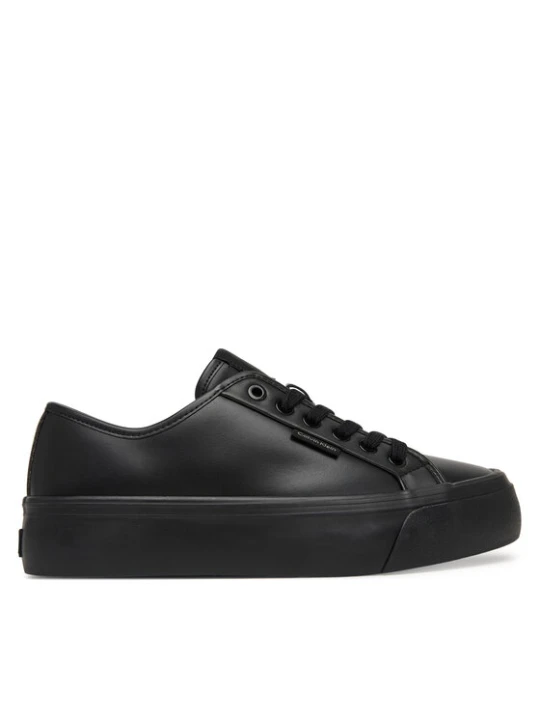 Zdjęcie produktu Calvin Klein Sneakersy Vulc Flatf Lace Up Lth YW0YW01932 Czarny