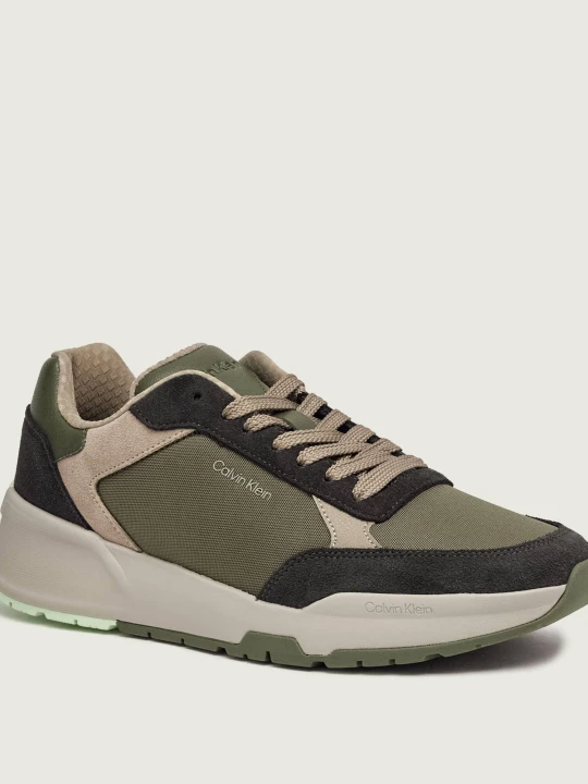 Zdjęcie produktu Calvin Klein Sneakersy | zamsz oliwkowy