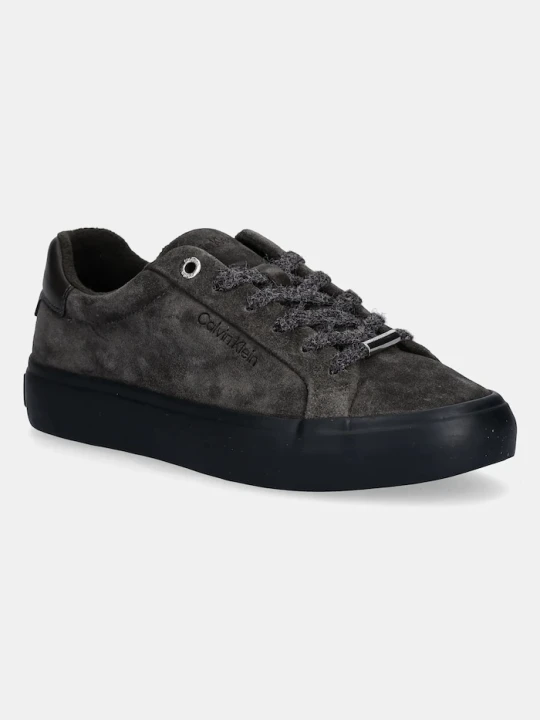Zdjęcie produktu Calvin Klein sneakersy zamszowe LACE-UP SNEAKER SUEDE / WL CK zielony