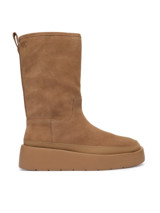 Zdjęcie produktu Calvin Klein Śniegowce Flatform Mid Boot Suede Wl HW0HW03181 Beżowy