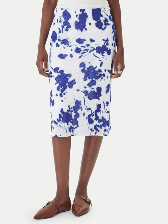 Zdjęcie produktu Calvin Klein Spódnica midi LV044F608G Biały Regular Fit