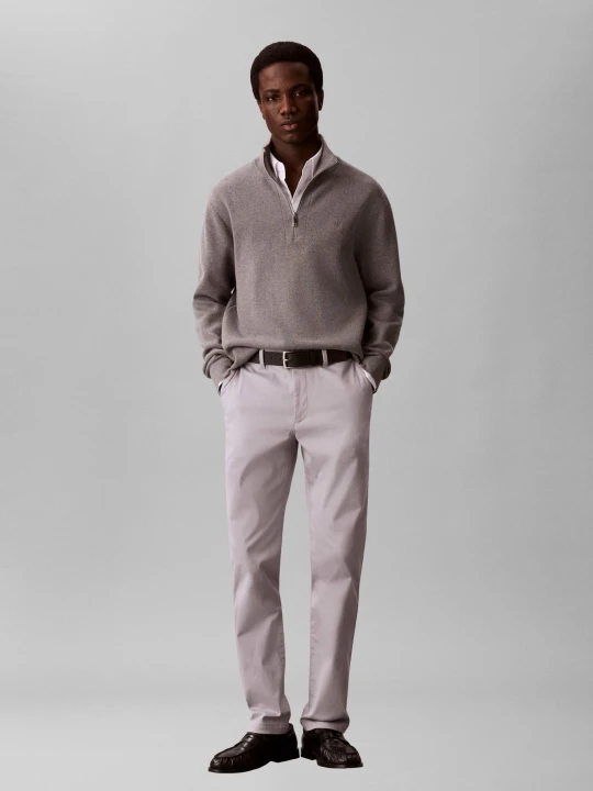 Zdjęcie produktu Calvin Klein Spodnie chino | Slim Fit | stretch szary