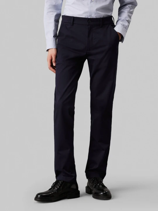 Zdjęcie produktu Calvin Klein Spodnie chino | Slim Fit | stretch granatowy
