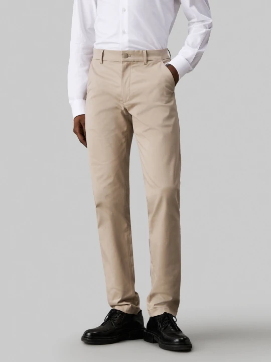 Zdjęcie produktu Calvin Klein Spodnie chino | Slim Fit | stretch beżowy