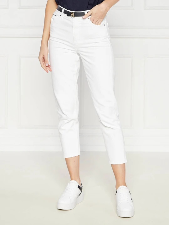 Zdjęcie produktu Calvin Klein Spodnie cygaretki INFINITE biały