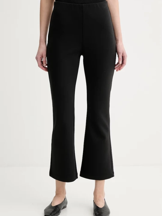 Zdjęcie produktu Calvin Klein spodnie damskie z wiskozą czarny