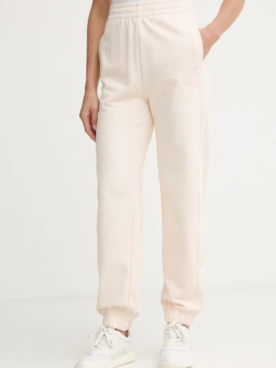 Zdjęcie produktu Calvin Klein spodnie dresowe damskie bawełniane beżowy