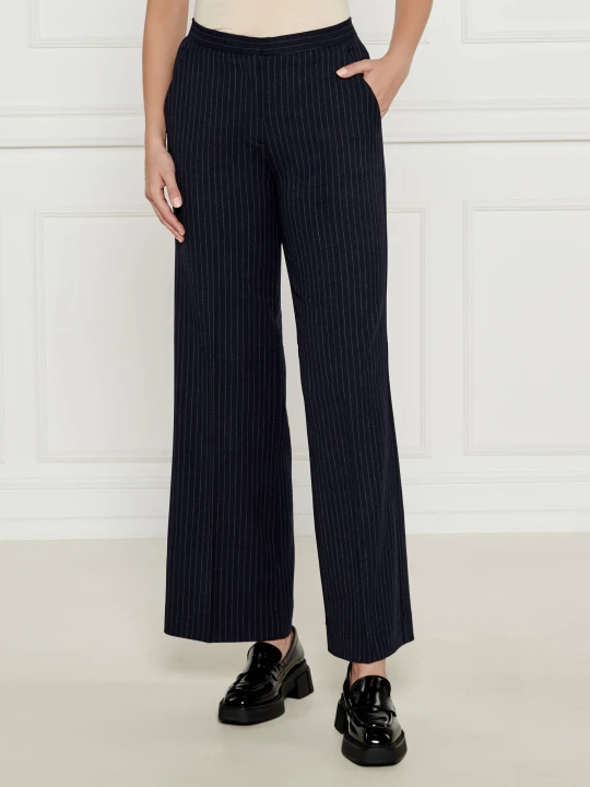 Zdjęcie produktu Calvin Klein Spodnie | flare fit | z dodatkiem wełny granatowy