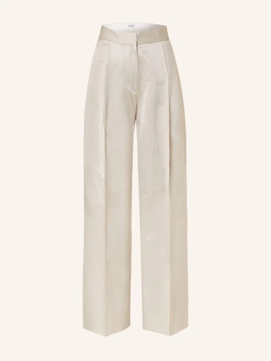Zdjęcie produktu Calvin Klein Spodnie Marlena Z Satyny beige