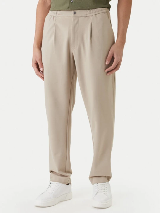 Zdjęcie produktu Calvin Klein Spodnie materiałowe LV04LF607G Beżowy Tapered Fit