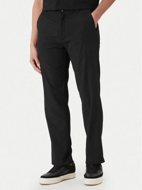 Zdjęcie produktu Calvin Klein Spodnie materiałowe LV04LF609G Czarny Straight Fit