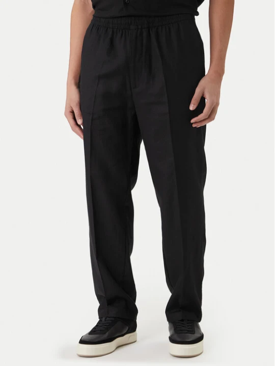 Zdjęcie produktu Calvin Klein Spodnie materiałowe LV04LF619G Czarny Straight Fit