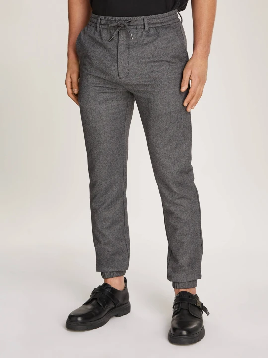 Zdjęcie produktu Calvin Klein Spodnie | Regular Fit | z dodatkiem wełny szary
