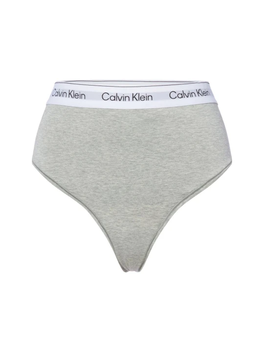 Zdjęcie produktu Calvin Klein Stringi Kobiety Bawełna szary