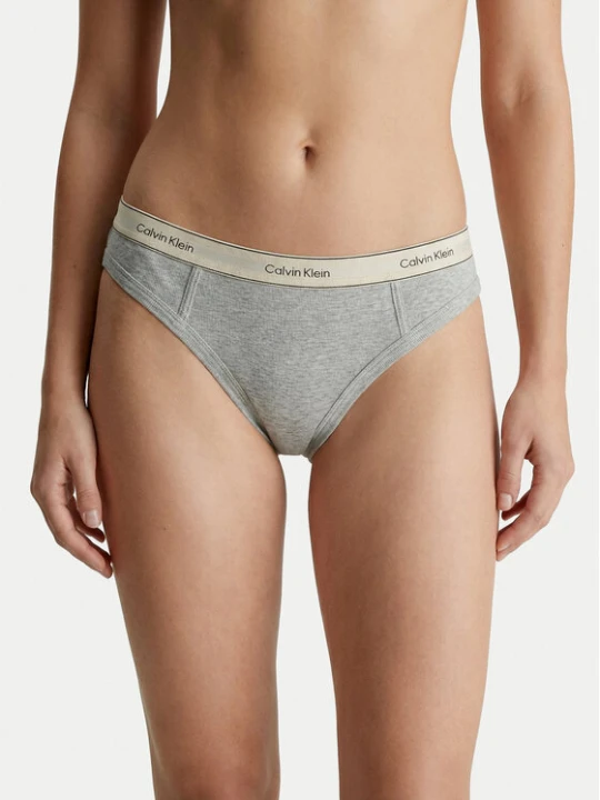 Zdjęcie produktu Calvin Klein Stringi LV00QF8771 Szary