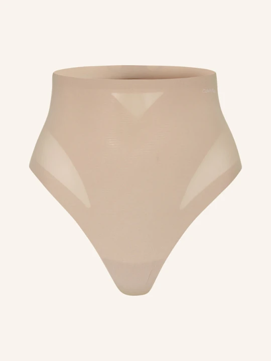 Zdjęcie produktu Calvin Klein Stringi Modelujące Stay-Put Mesh beige