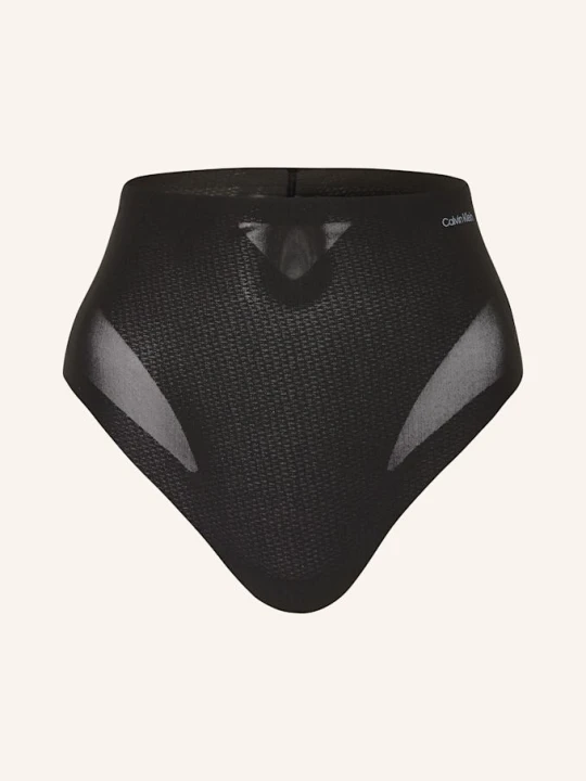 Zdjęcie produktu Calvin Klein Stringi Modelujące Stay-Put Mesh schwarz CZARNY