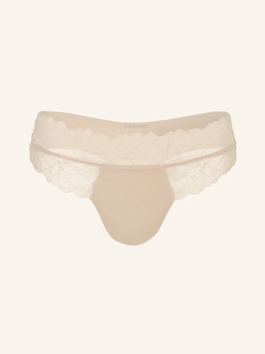 Zdjęcie produktu Calvin Klein Stringi Perfectly Fit Lace beige