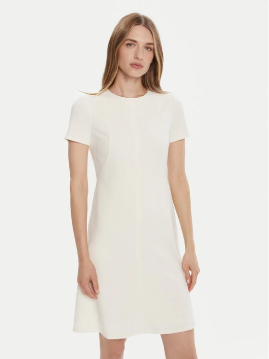 Zdjęcie produktu Calvin Klein Sukienka koktajlowa LV044C064G Écru Slim Fit Kremowy