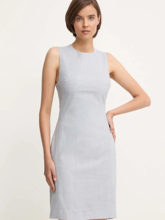 Zdjęcie produktu Calvin Klein sukienka wełniana szary