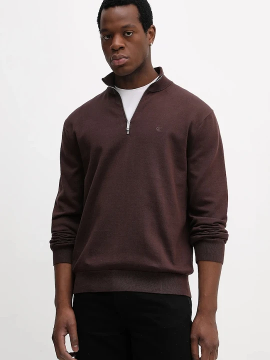 Zdjęcie produktu Calvin Klein sweter brązowy