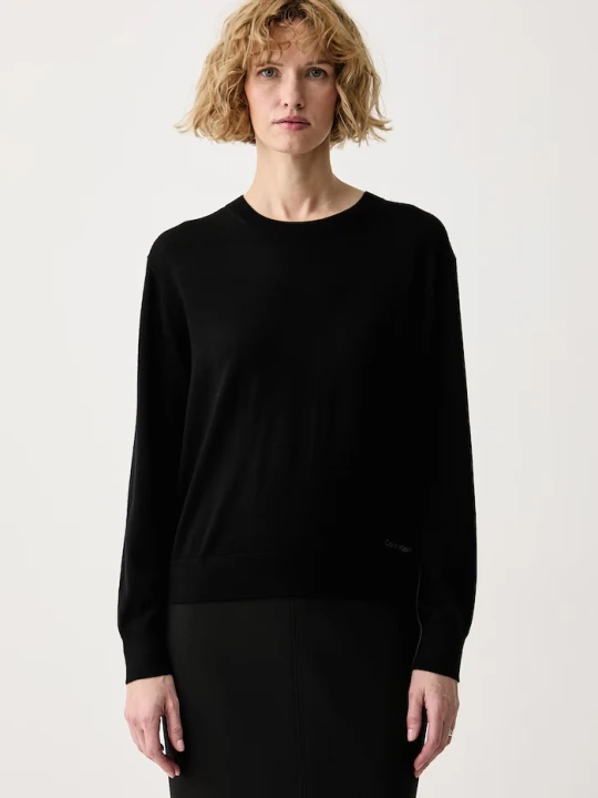 Zdjęcie produktu Calvin Klein sweter damski z wełną czarny