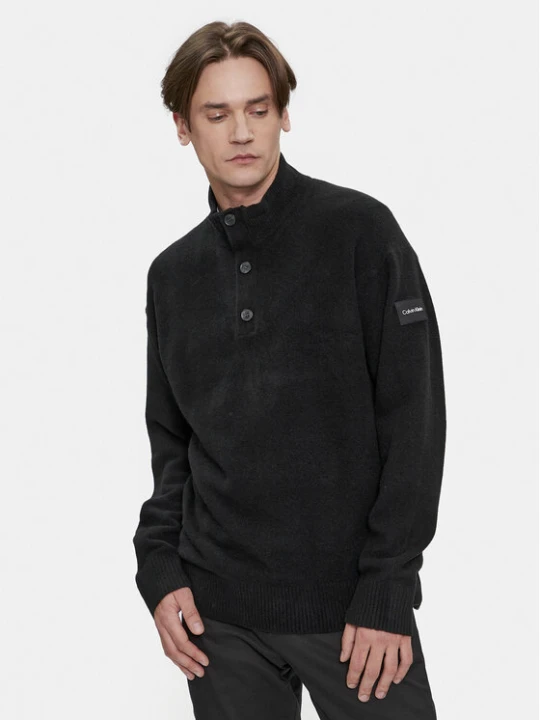 Zdjęcie produktu Calvin Klein Sweter K10K111960 Czarny Regular Fit