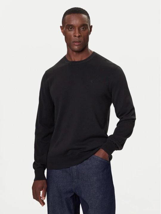 Zdjęcie produktu Calvin Klein Sweter LV040BM343 Czarny Regular Fit
