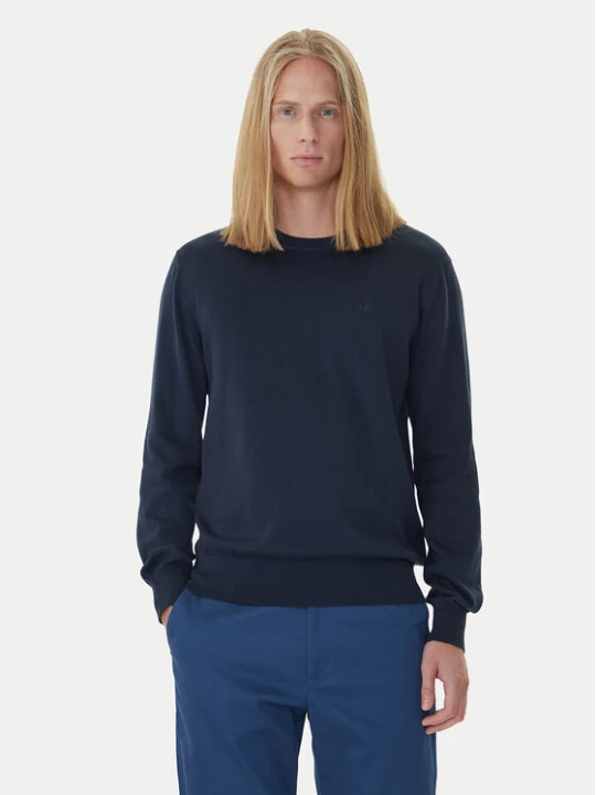 Zdjęcie produktu Calvin Klein Sweter LV040BM343 Granatowy Regular Fit